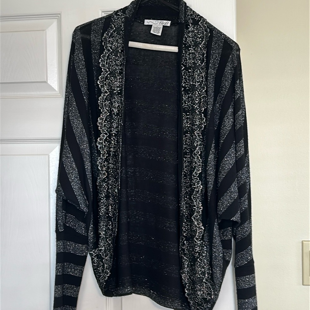 Black and silver cardigan